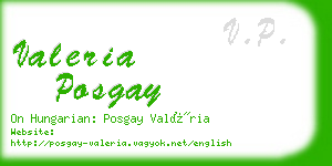 valeria posgay business card